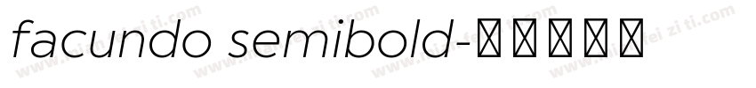 facundo semibold字体转换